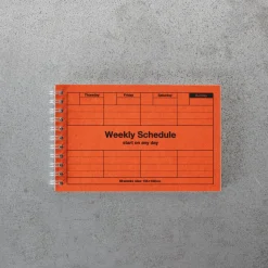 Agenda Weekly Schedule - Orange