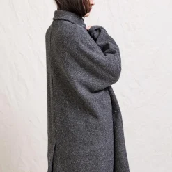 Album Di Famiglia - Manteau ample - Gris foncé
