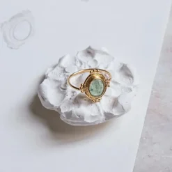 Alix D. Reynis - Bague Agathe - Vert
