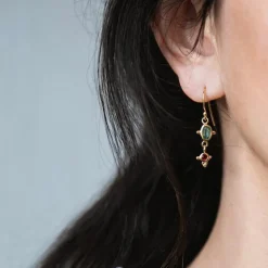 Alix D. Reynis - Boucles d'oreilles Leo - Tourmaline Rouge