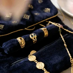 Alix D. Reynis - Trousse bijoux Hermione - Bleu