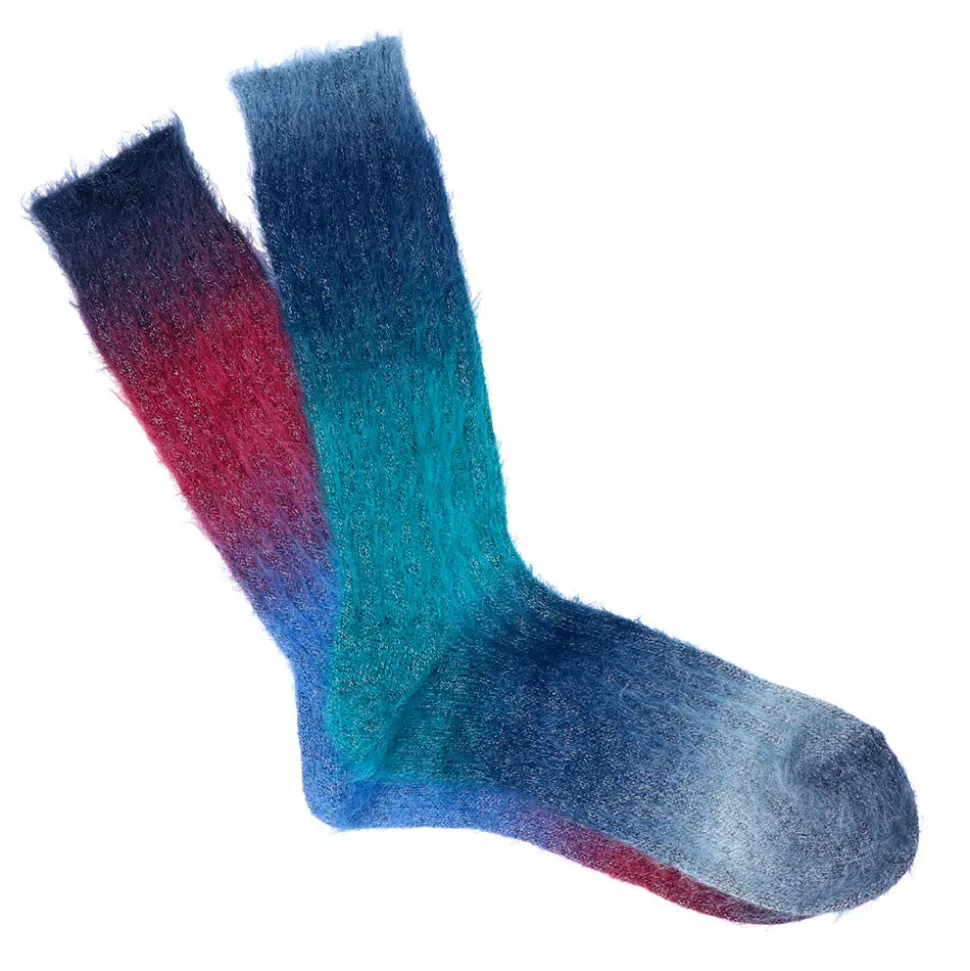 Anonymous ISM - Chaussettes Mohair - Bleu