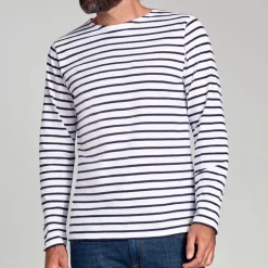 Armorlux - Marinère Plozévet Héritage - Marine & Blanc