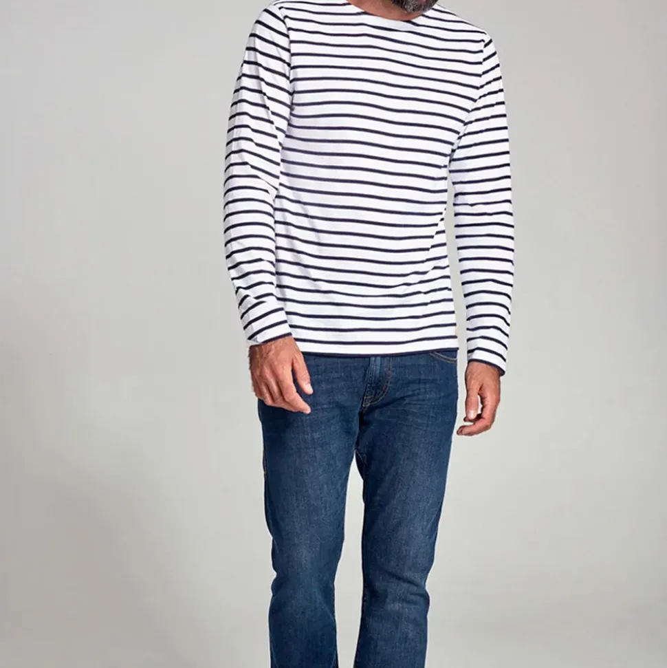 Armorlux - Marinère Plozévet Héritage - Marine & Blanc