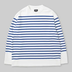 Arpenteur - T-shirt Marine - Blanc/Bleu