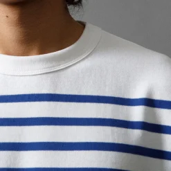 Arpenteur - T-shirt Marine - Blanc/Bleu