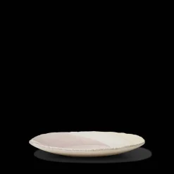Assiette en grès émaillé Wabi - Rose