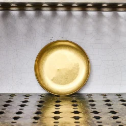 Assiette plate - Antique Or