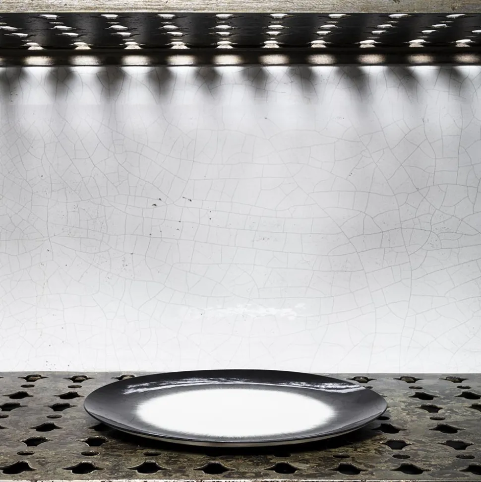 Assiette plate en porcelaine Ann Demeulemeester - Noir et blanc