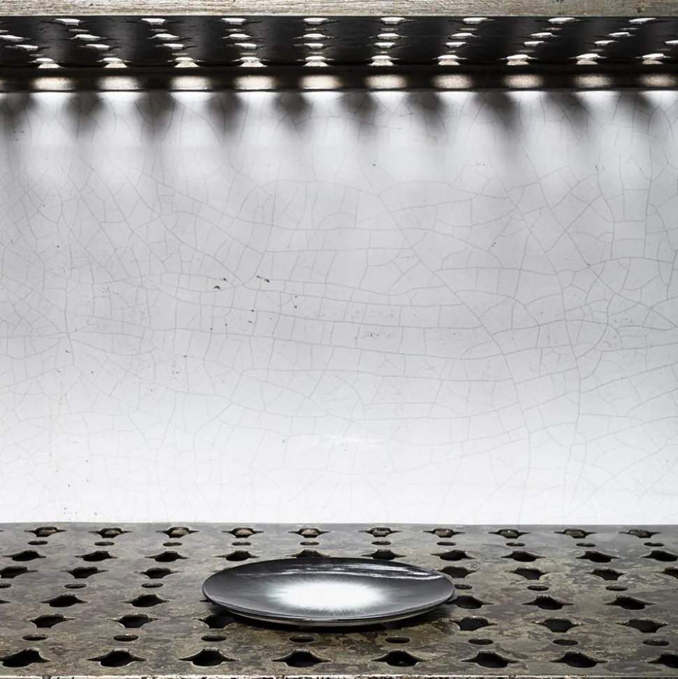 Assiette plate en porcelaine Ann Demeulemeester - Noir et blanc