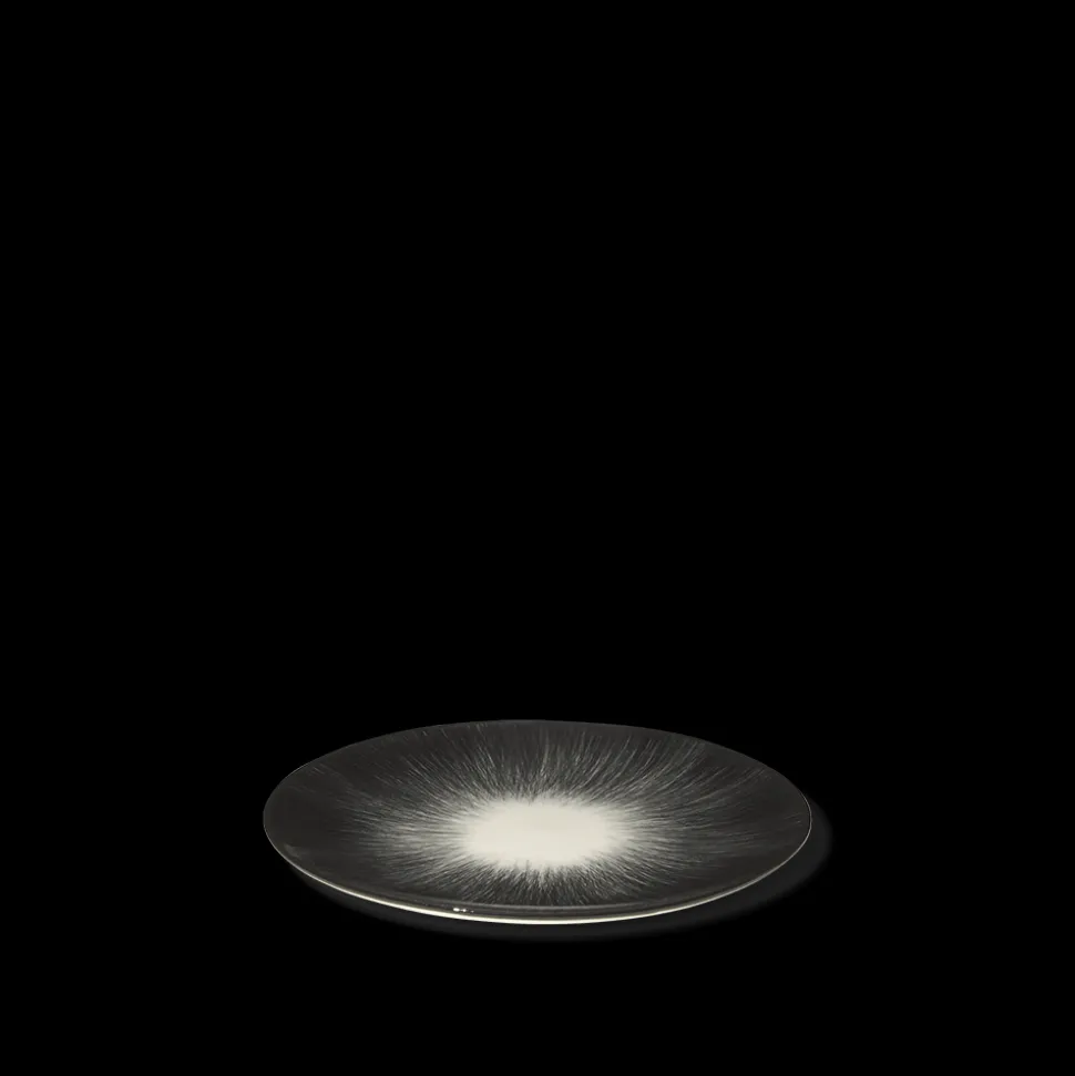 Assiette plate en porcelaine Ann Demeulemeester - Noir et blanc
