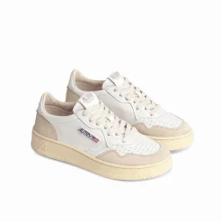 Autry - Baskets Medalist Low - Blanche & Beige