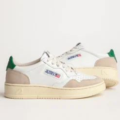 Autry - Baskets Medalist Low Wom - Vert & Beige