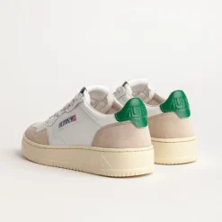 Autry - Baskets Medalist Low Wom - Vert & Beige
