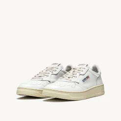 Autry - Baskets Medalist Low Cuir - Blanc