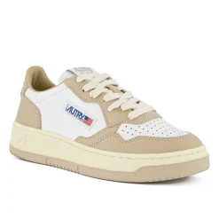 Autry - Medalist Low Wom - Blanc & Beige