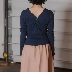 Baserange - Cardigan Tav - Bleu