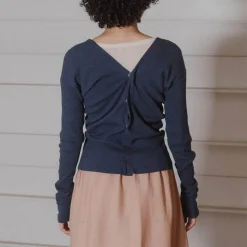 Baserange - Cardigan Tav - Bleu