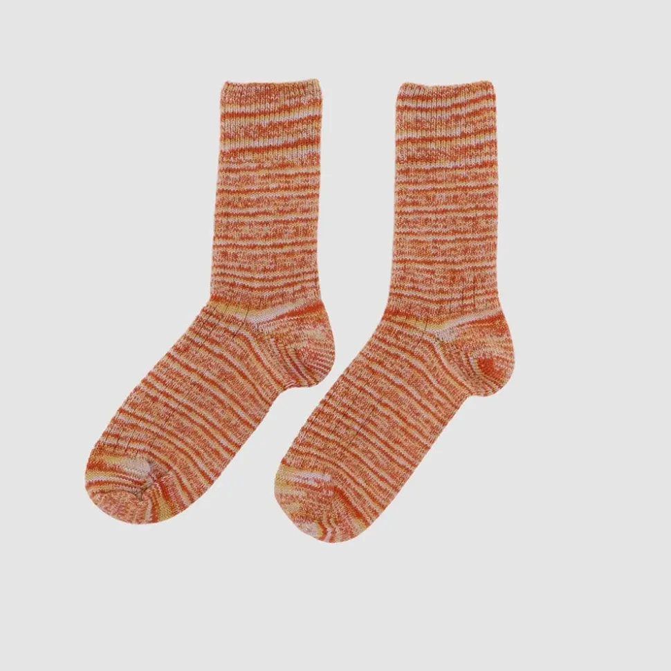Baserange - Chaussettes Tordadés - Orange
