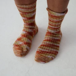 Baserange - Chaussettes Tordadés - Orange