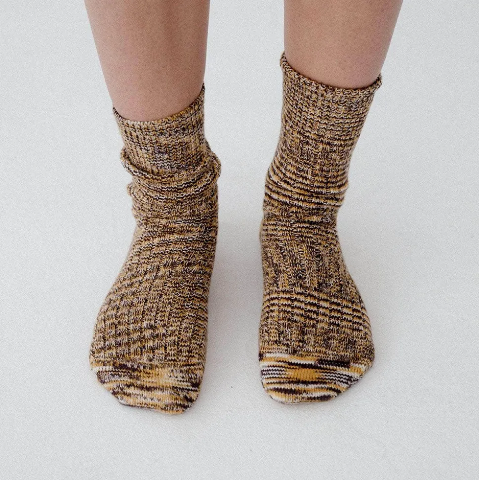 Baserange - Chaussettes Tordadés - Marron