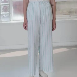 Baserange - Pantalon pyjama Kolla - Rayées Bleu