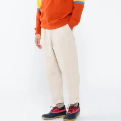 Beams Plus - Pantalon à pinces - Ecru