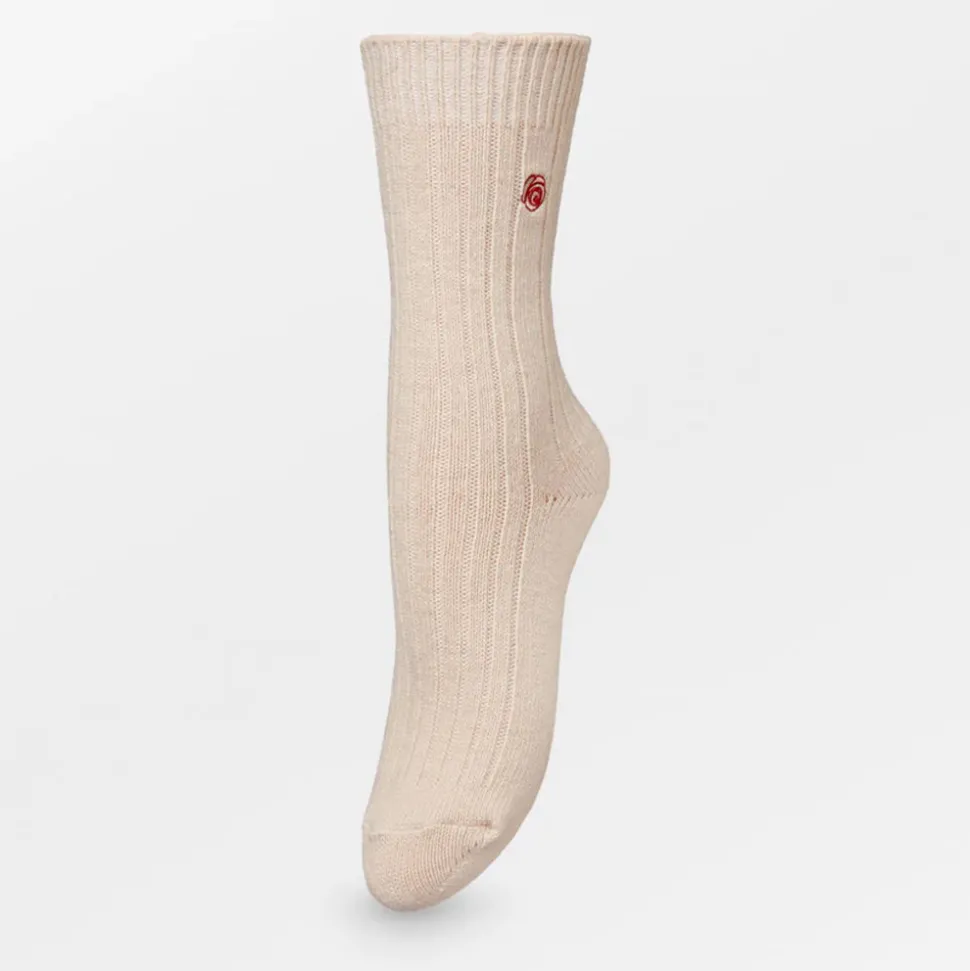 Becksöndergaard - Chaussettes Rose Wola - Beige