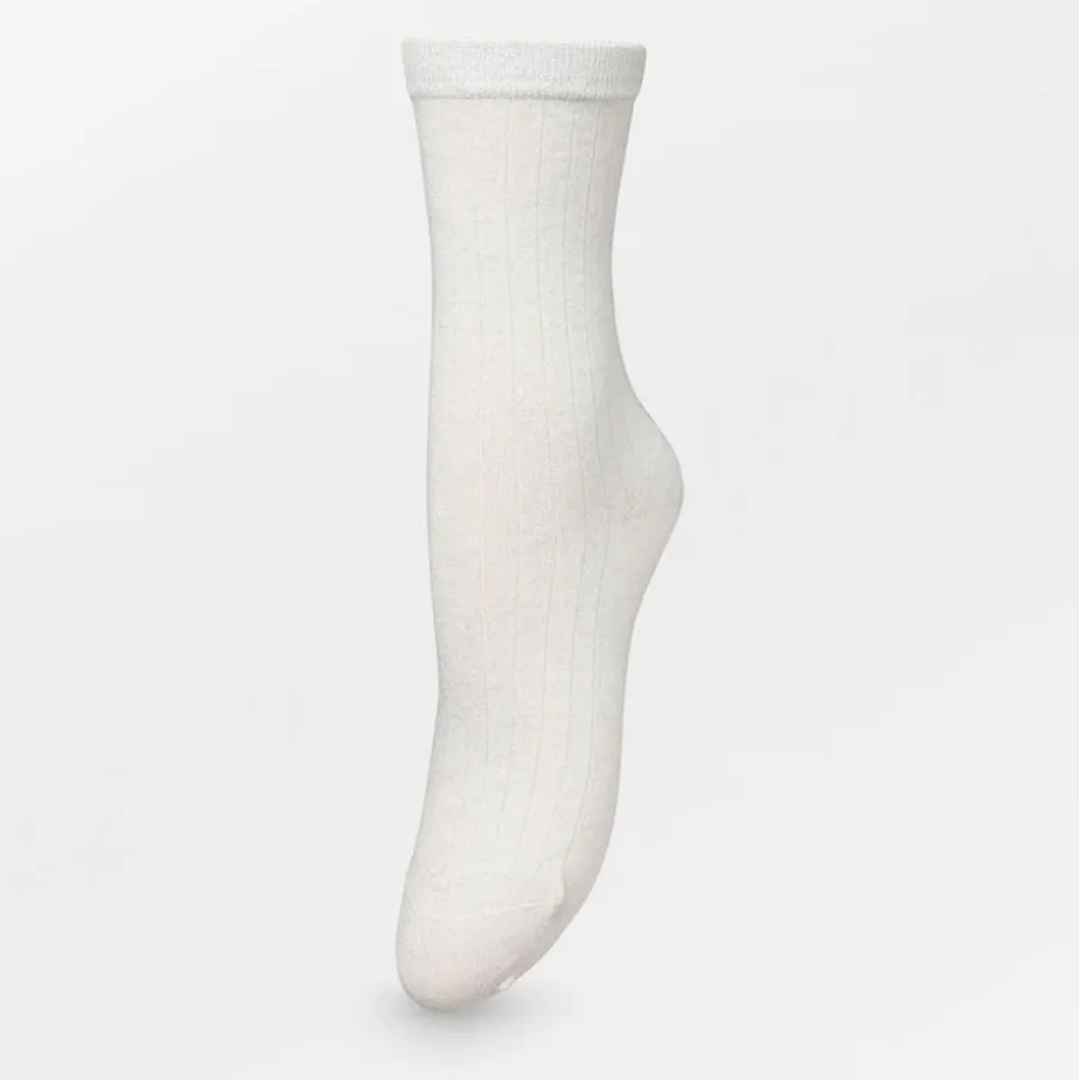 Becksöndergaard - Chaussettes Rib Glitter - Argent