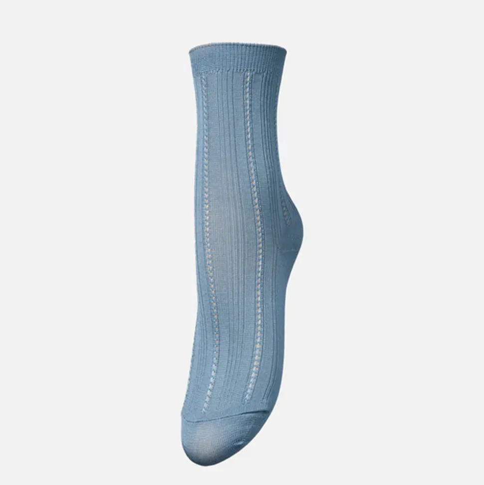 Becksöndergaard - Chaussettes Solid Drake - Bleu
