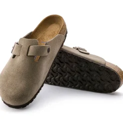 Birkenstock - Sabots Boston - Lit de pied souple - Taupe