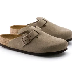 Birkenstock - Sabots Boston - Lit de pied souple - Taupe