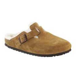 Birkenstock - Sabots Boston en Fourrure - Marron