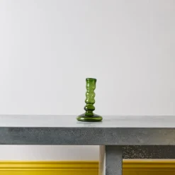 Bougeoir Bulles - Vert fumé