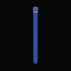Bracelet de montre en Perlon tressé - Bleu Électrique
