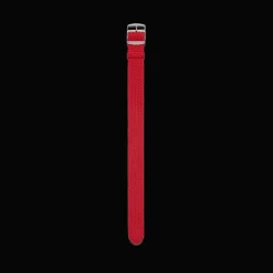 Bracelet de montre en Perlon tressé - Rouge