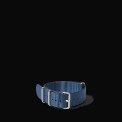 Bracelet de montre NATO en nylon - Bleu
