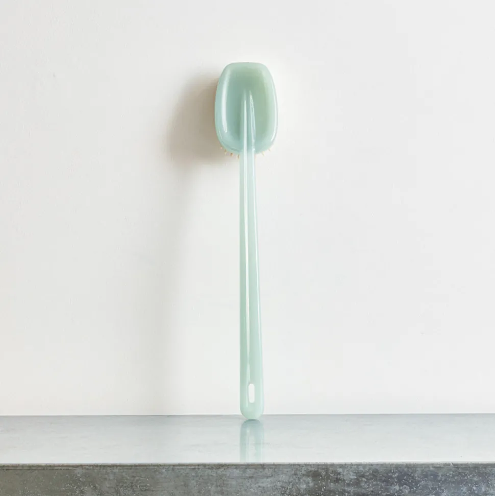 Brosse de bain - Manche Bleu Transparent