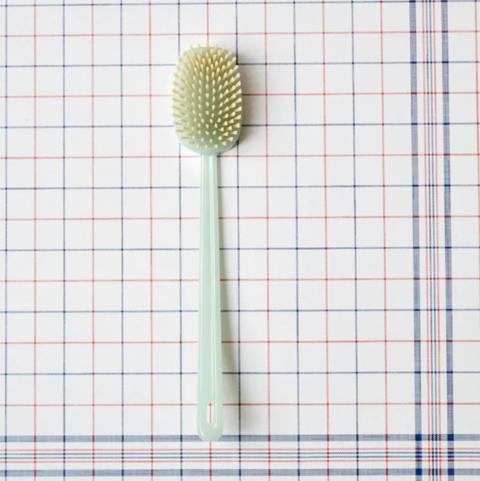 Brosse de bain - Manche Bleu Transparent