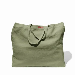 Cabas en lin lavé - Vert Komorebi