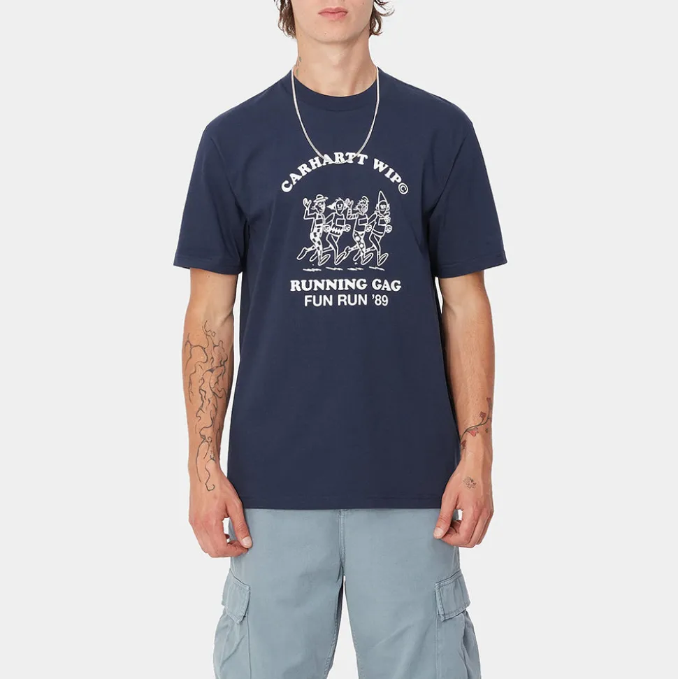 Carhartt WIP - T-Shirt Fun Run - Bleu