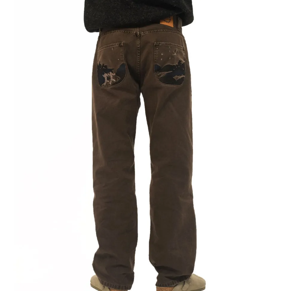 Carne Bollente - Pantalon Under the Moon - Marron