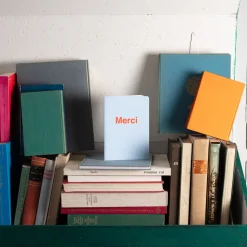 Carnet Merci - Bleu Zénith et Corail