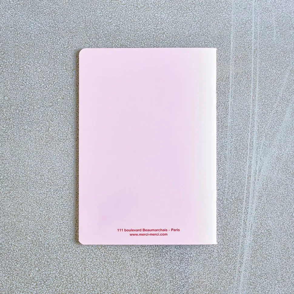 Carnet Merci - Rose Pâle et Rouge