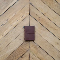Carnet passeport en cuir - Brun