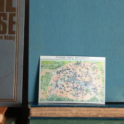 Carte postale animée - Plan de Paris