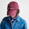 Casquette unisexe brodée Non Merci - Bordeaux