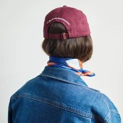 Casquette unisexe brodée Non Merci - Bordeaux