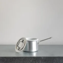 Casserole haute et couvercle en aluminium