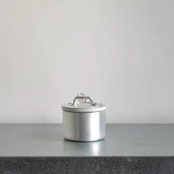 Casserole haute et couvercle en aluminium